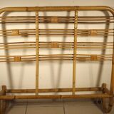 Head and footboard in rattan