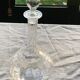 Elegant and vintage transparent glass wine decanter