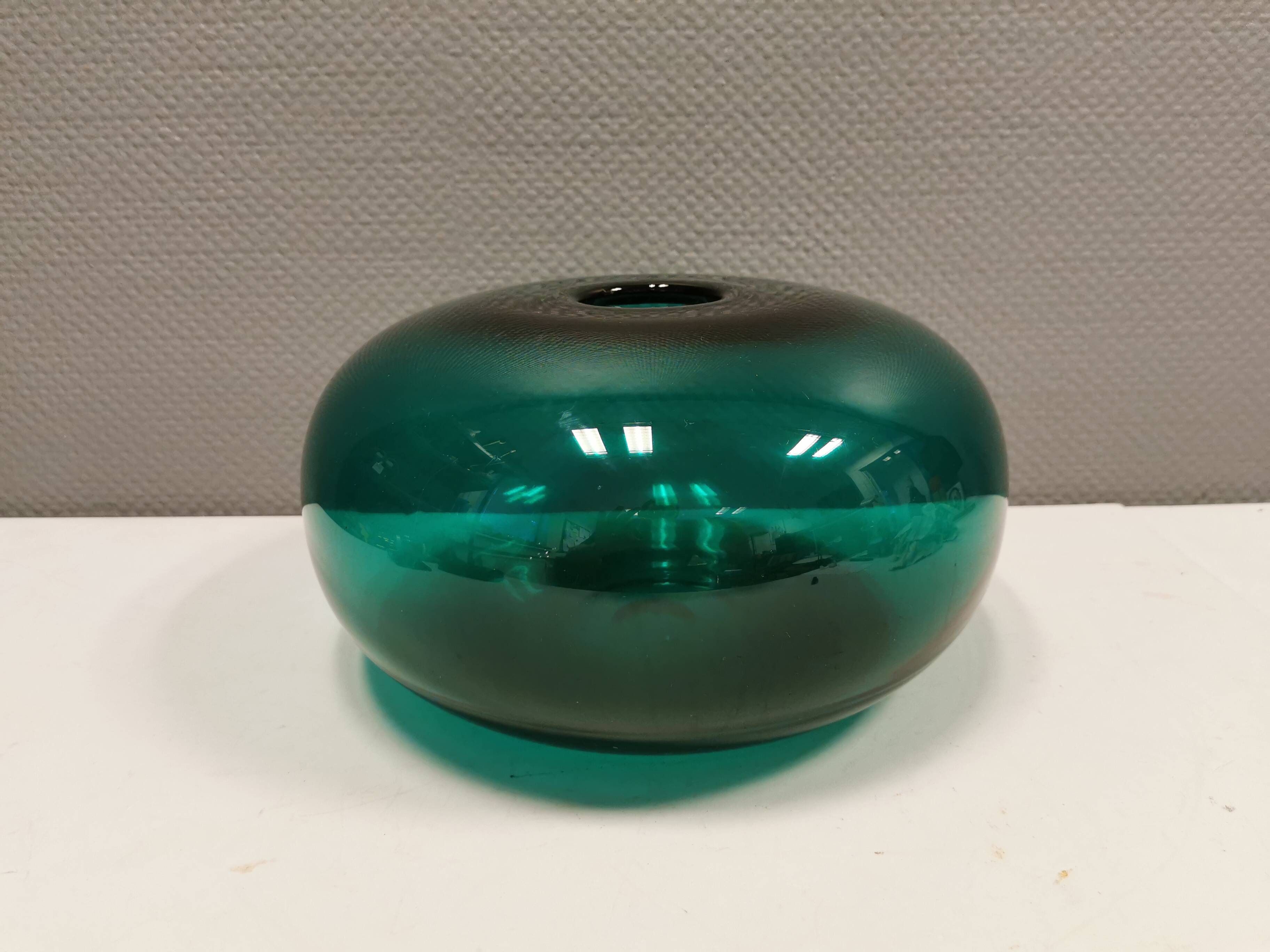 Vintage emerald green vase from Swedish Ikea 1990s.