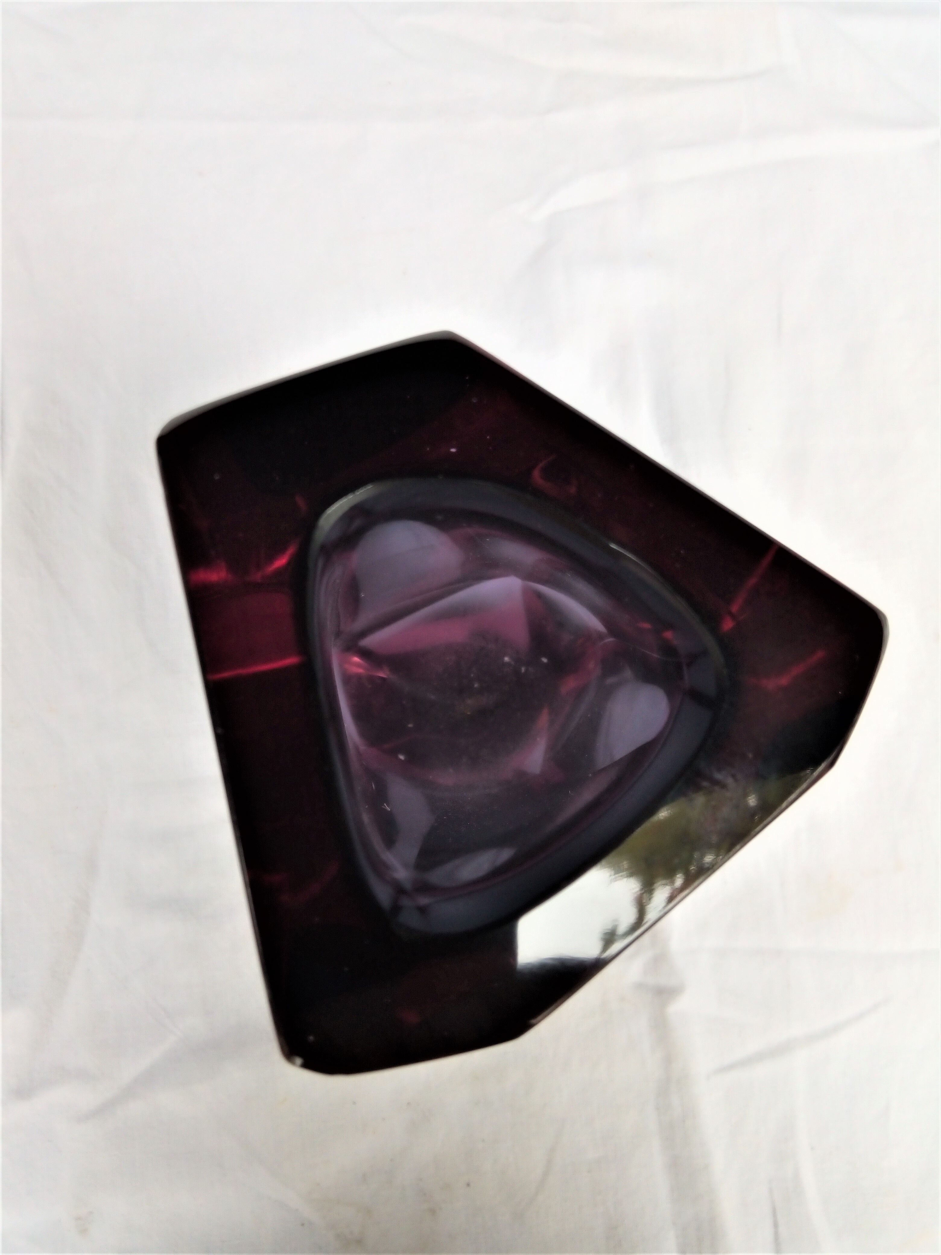 Faceted vase 80s Murano