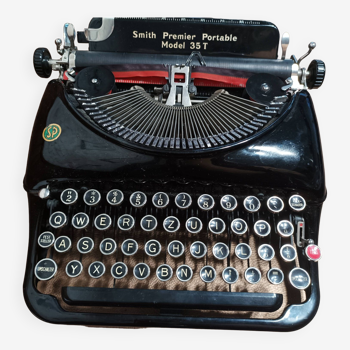 Machine à écrire smith premier portable model 35 noire usa 1937