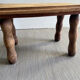 Small bench / wooden stool (bobbin decor) I