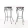 Pair of wrought iron pedestals