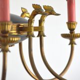 Empire chandelier 8 branches gilded bronze