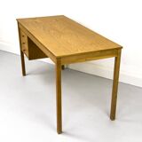 Oak Desk with Three Drawers from Domino Møbler, 1970s