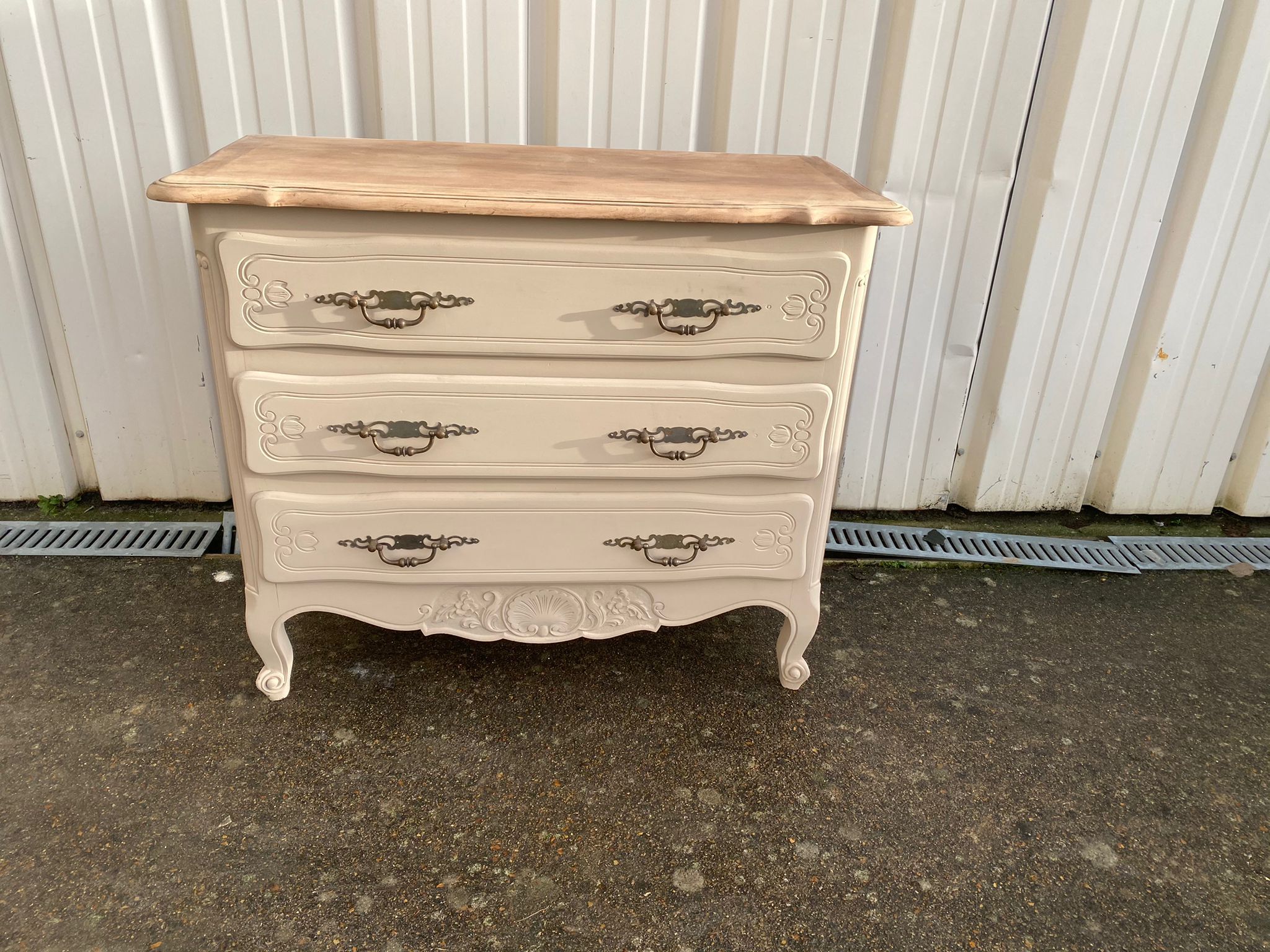 Dresser style Louis XV old painted