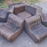 Modular drivers Italian design brown leather