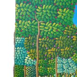 Oil on canvas the jungle signed Cayo Jean Marc title the jungle 1990/2010
