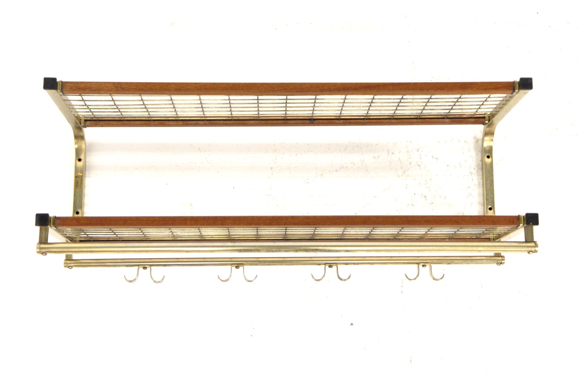 Teak and metal hook, Isakssons, Habo, 1960