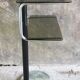 Fifth wheel or sofa end - smoked glasses and marble foot - design 1970