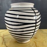 Vase vintage en grès émaillé et estampillé