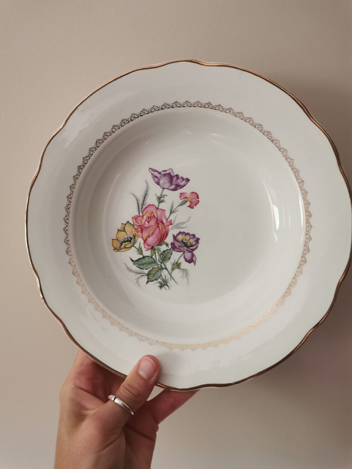 Vintage Digoin hollow plates