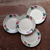 Dessert plates "Meudon" faience of Badonviller