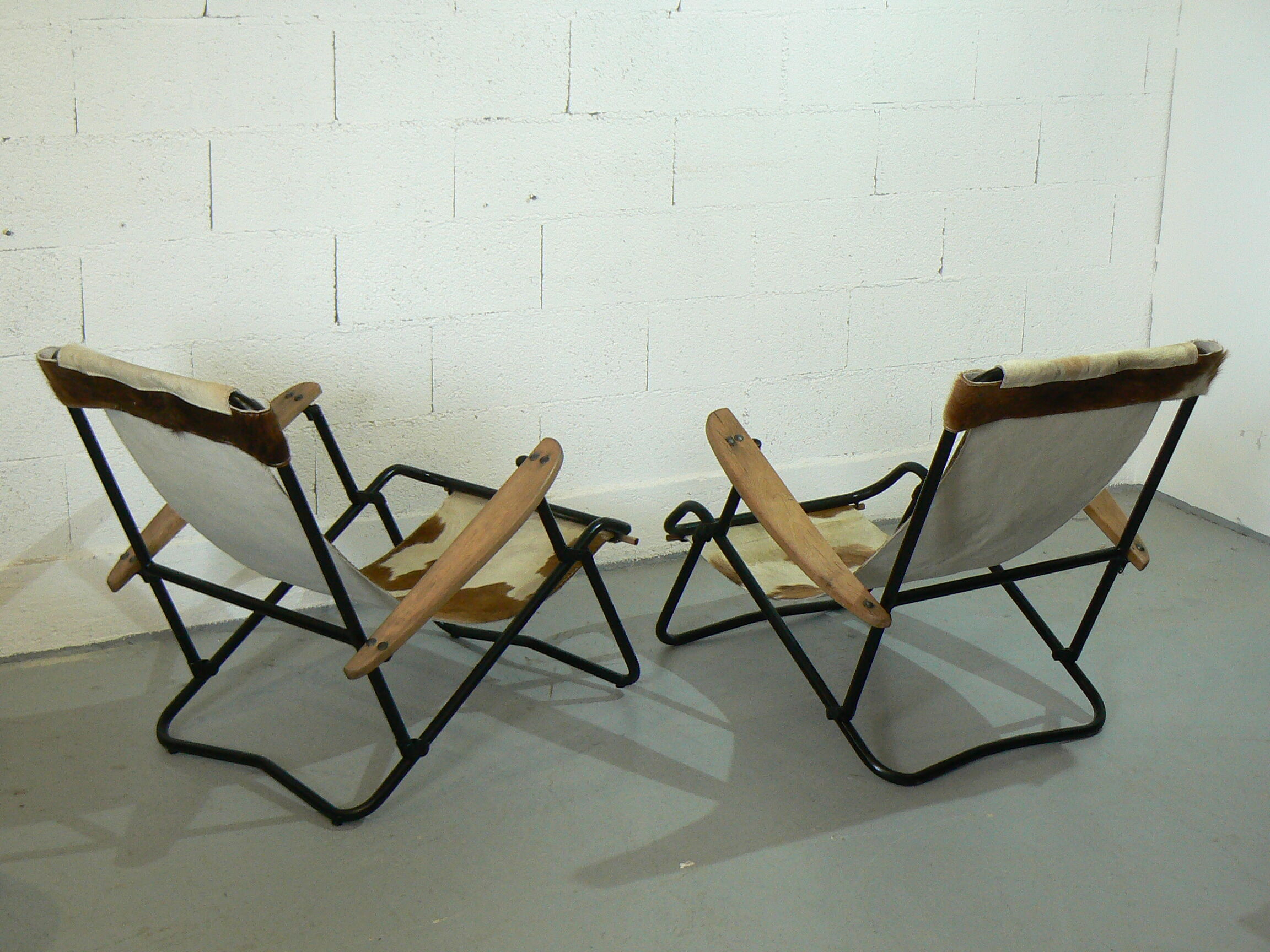 Pair of armchairs Safary chair 1950