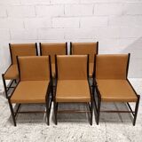 6 chaises modèle Cantu, Sergio Rodrigues, édition Brésilienne 1960