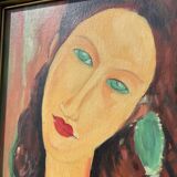 Portrait of a woman in oil