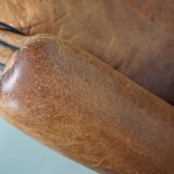 Vintage Dutch Cognac Colored Leather Club Chair
