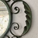 Miroir fer forgé vintage