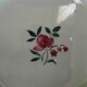 4 plates in faience of Badonviller F.B, floral motif, 20s