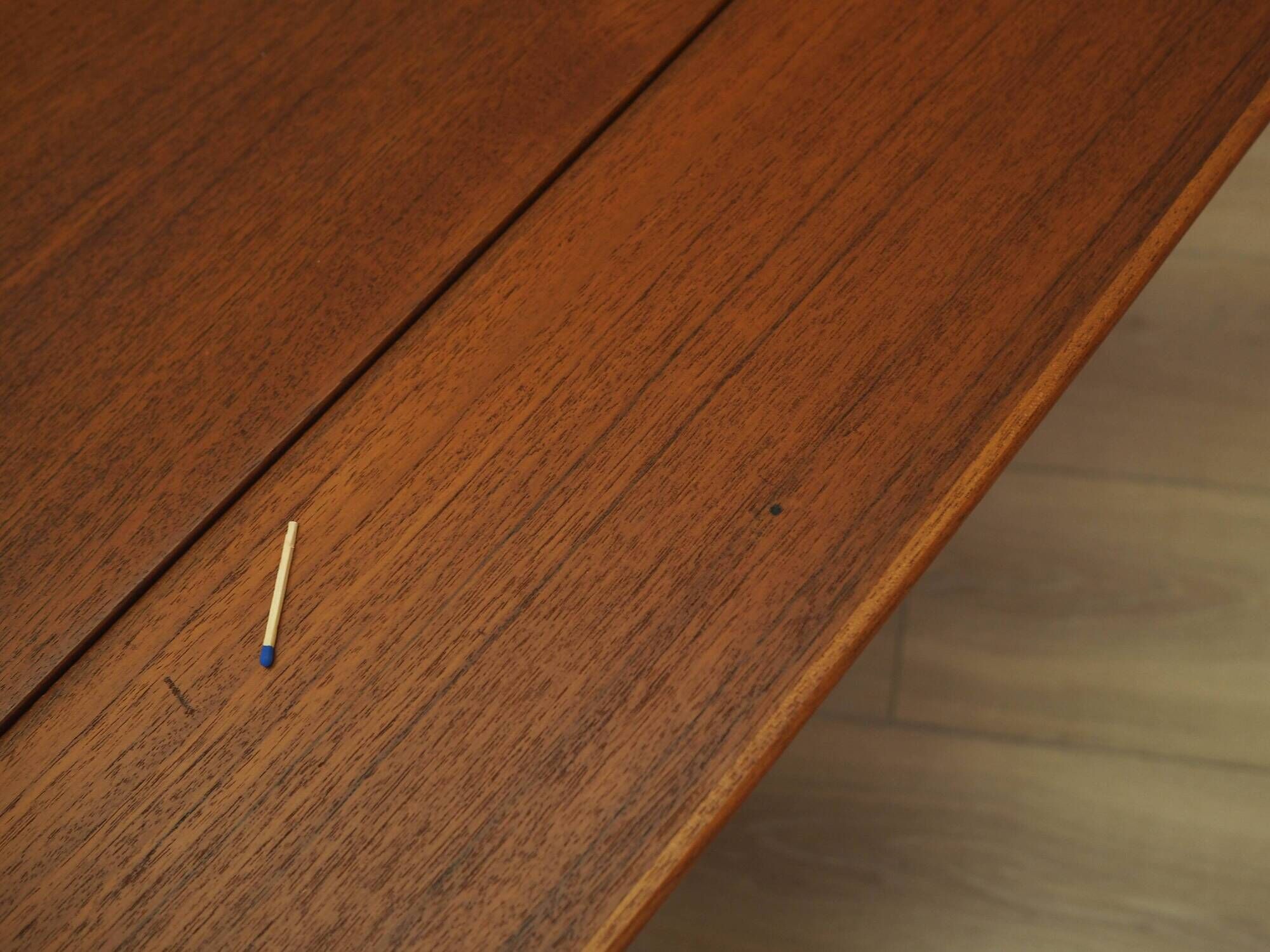 Danish teak coffee table with shelf, 1960s