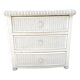 80s rattan chest of drawers