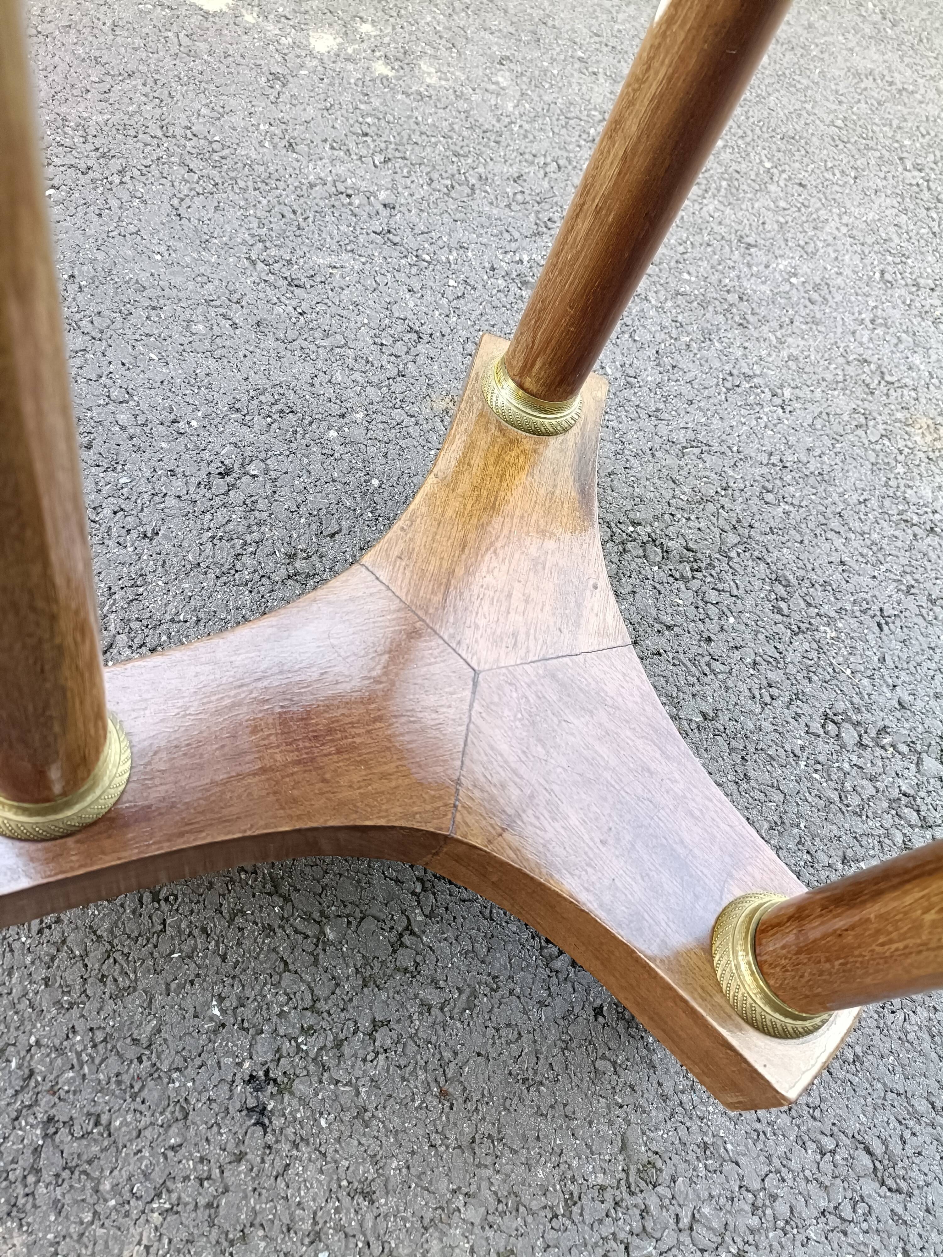 Gueridon side table empire style marble top