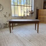 1950s oak farmhouse table with spindle legs