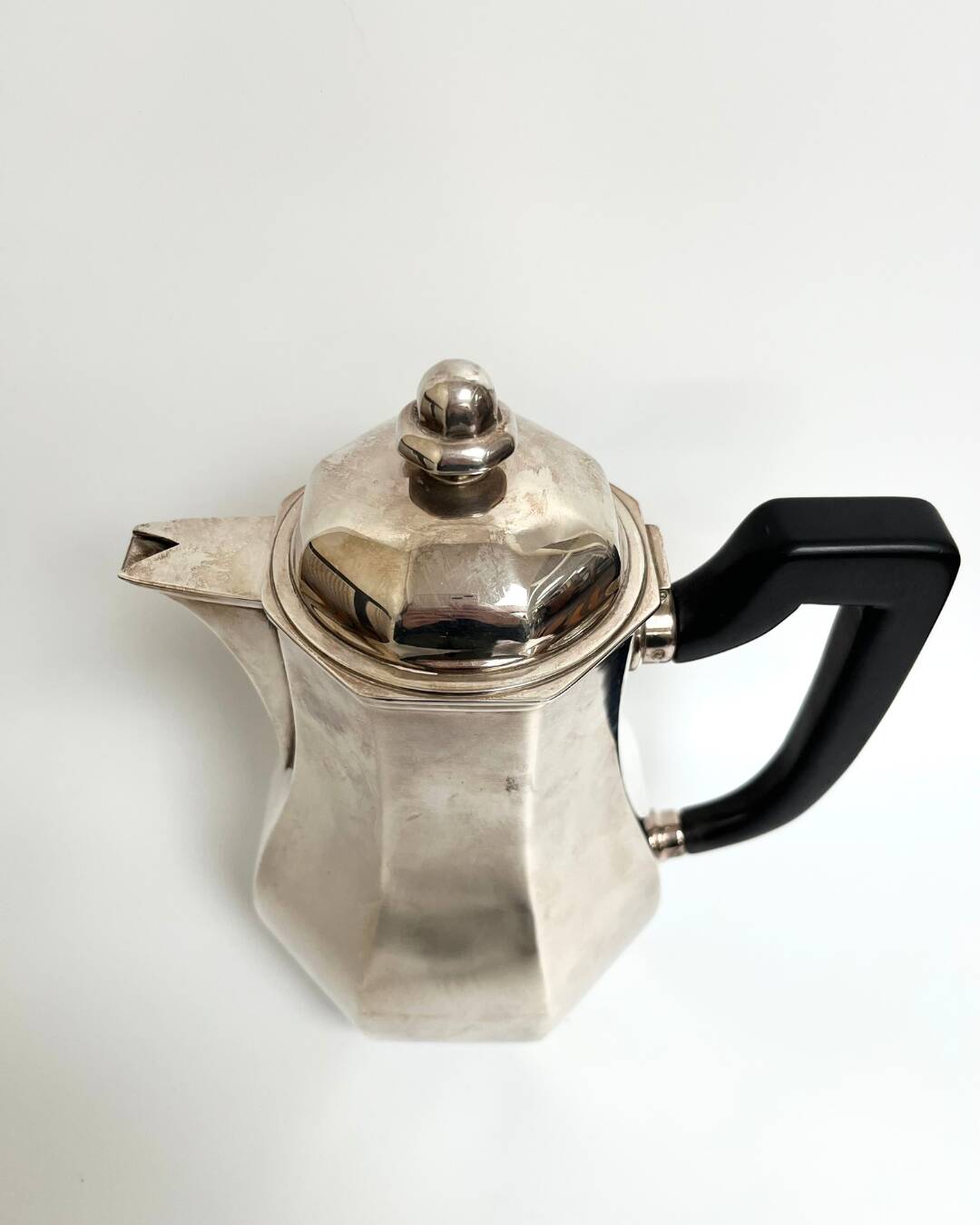 Ercuis silver-plated teapot, France 1960s