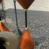 Set of 5 vintage diabolo candle holders