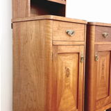 Pair of narrow cabinets with an extension, the 60s