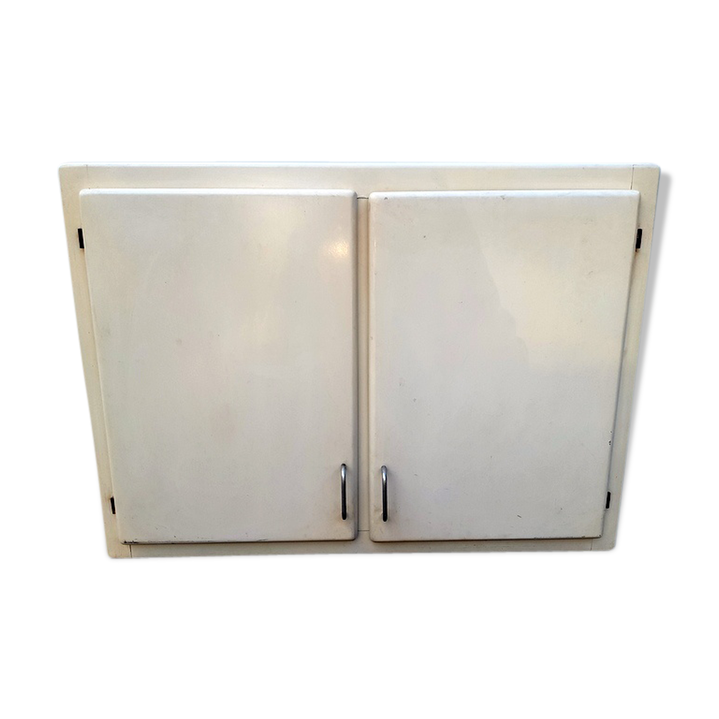 Haut de buffet vintage en bois peint