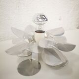 Vintage chromed flower lamp