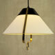 Suspension in lacquered metal and brass, france 1950