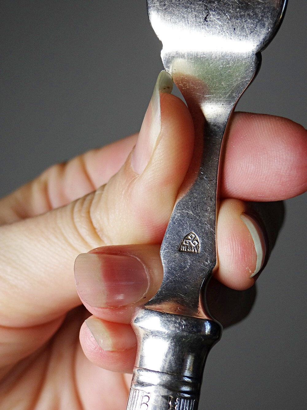 Dessert or entremets forks Mappin & Webb antique silver-plated