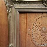 Cadre en bois et stucs dorés de style Louis XV - 70 x 50 cm