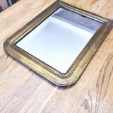 Antique Louis Phillipe mirror, gilded with gold leaf - "Marcelin"