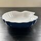 Grand plat coquillage bleu