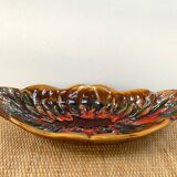 Large vintage dish - Fruit bowl in Vallauris style - 1970s