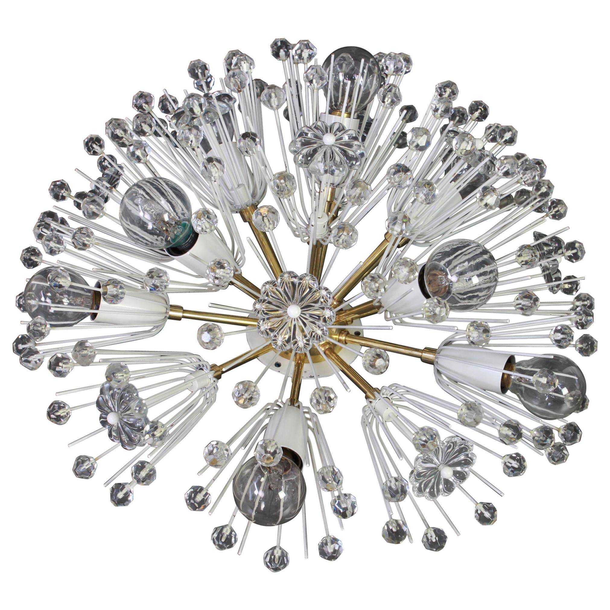 Brass Starburst chandelier by Emil Stejnar, Austria, 1960s