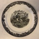 Service of 6 hollow plates Villeroy & Boch. Artemis collection theme "The hunt"