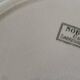 Antique serving platter in Sarreguemines earthenware.