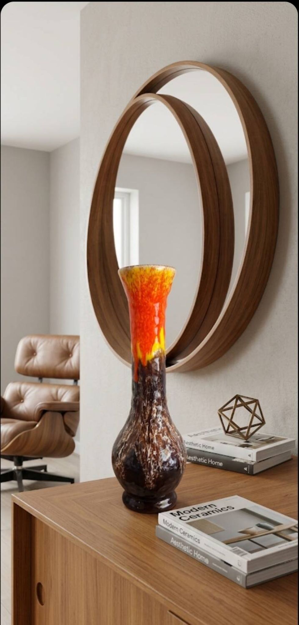 Grand Vase Vallauris "Lave Émaillée" – Design Iconique (Années 60/70)