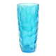 Okulus vase, mid-century modern, transparent glass, Ząbkowice, Poland, 1970s
