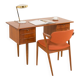 Small Danish mid century teak desk, 1960s