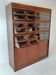 English display cabinet in mahogany dating from around 1910.