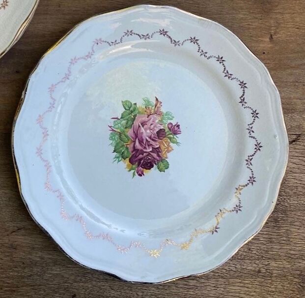 Assiette à dessert porcelaine l’amandinoise