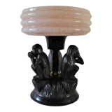 Art deco lamp symbol of the three monkeys