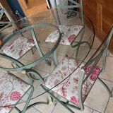 Table and chair set - "Villa d'Este" collection by Pierre Vandel