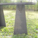Pair of metal consoles
