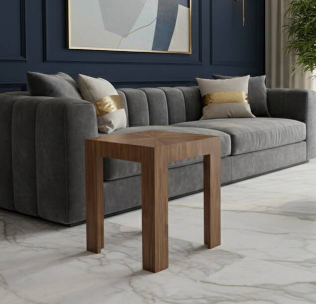 Wood marquetry table Benoît Cazes 2023 - Art Deco reissue JM Frank